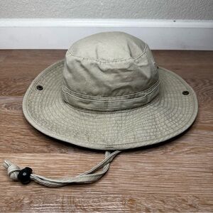 Free Authority Outdoor Women's Tan Wide Brim UV Protection Sun Hat, Size S/M